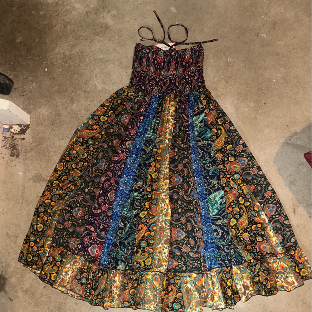 Colorful Paisley Maxi Dress